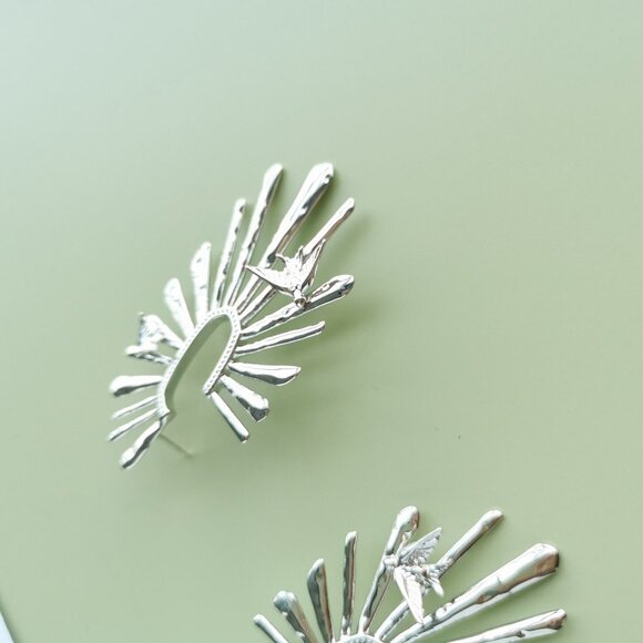 Kendra Scott Melody Hoop Earrings - Silver - Picture 4 of 4